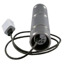 pitted transmitter with charging cable